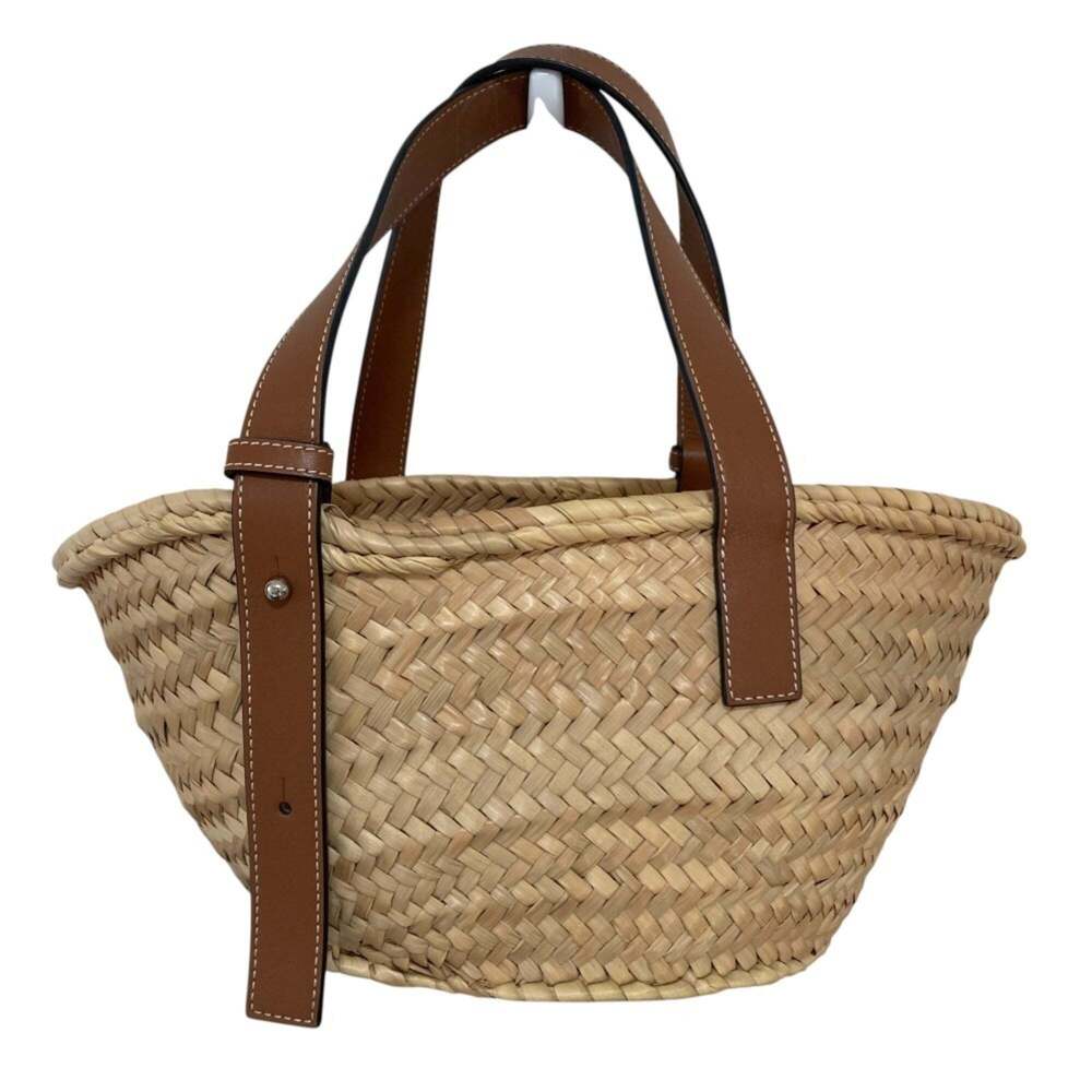 LOEWE Anagram Leather Patch Handbag/Basket Bag, Small, 327.02.S93, Brown, Wom... - Picture 4 of 14